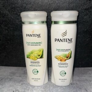 2 Lot Pantene Pro-V Nature Fusion Smoothing Shampoo with Avocado Oil 12.6 oz